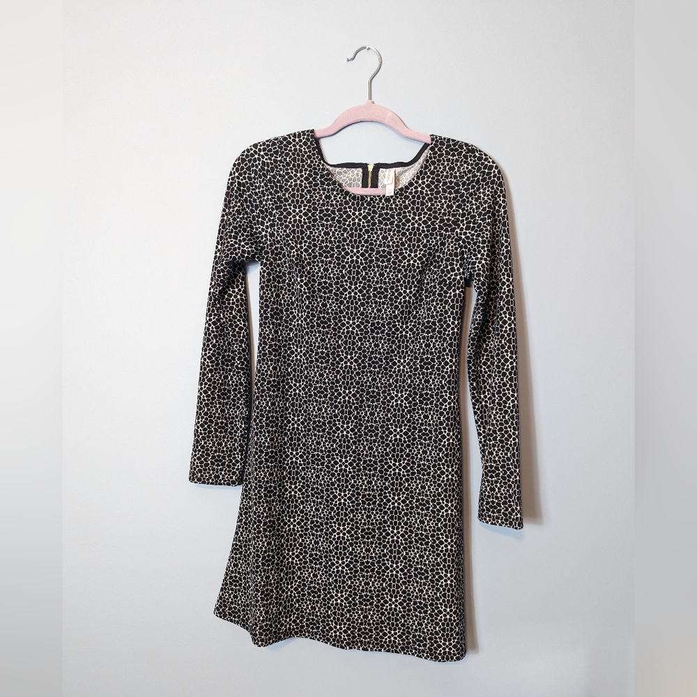 Black & White Long Sleeve Dress